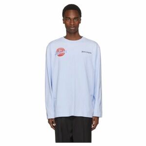Palm Angels Adios long sleeve blue tshirt. Size Medium